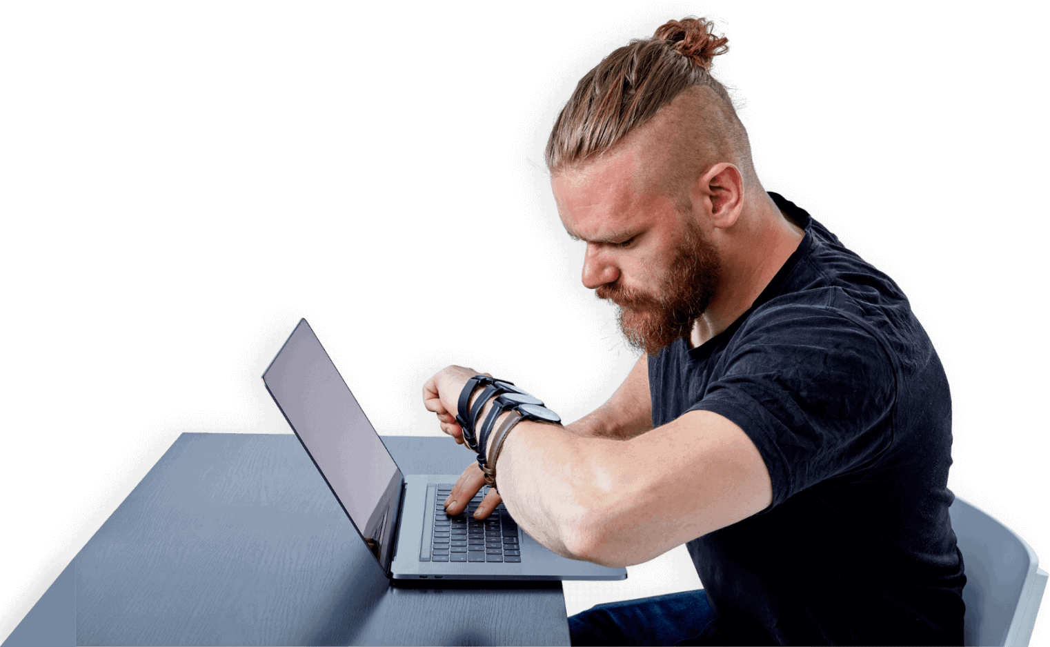 Christian med bærbar